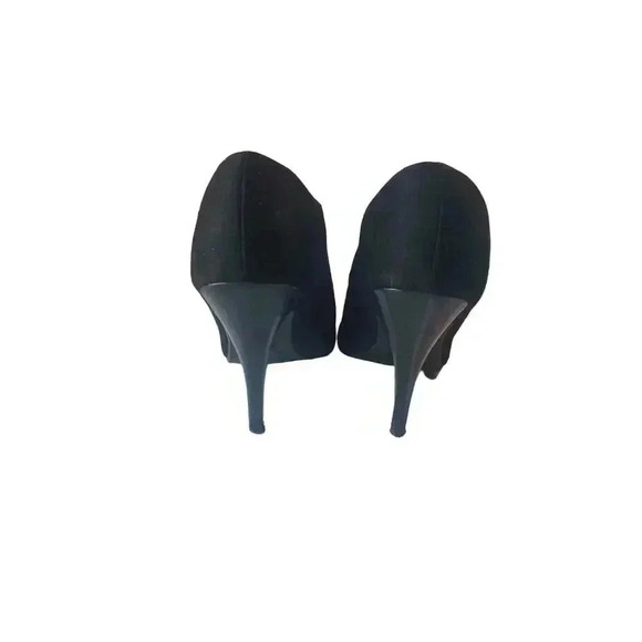 Christian‎ Siriano For Payless Red High Heels Pumps Black Suede Size 10 - Picture 4 of 13